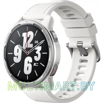 Смарт-часы Xiaomi Watch S1 Active (серебристый/белый, международная версия)